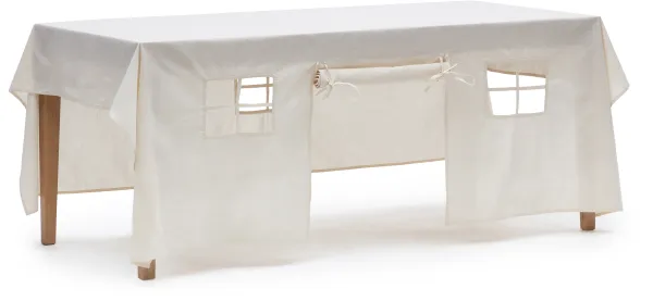 LAFORMA Temis leikkimökki - valkoinen puuvilla (230x210)