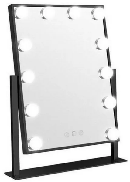 Gillian Jones - Meikkitaiteilijan peili kosketus- ja LED-valolla, musta