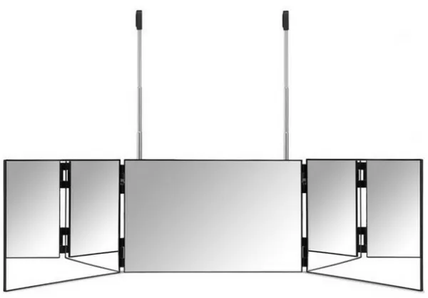 Gillian Jones - Meikkipeili 3-osainen ripustettava peili