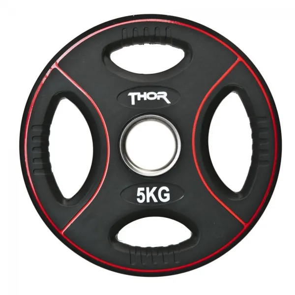 Thor Fitness Painolevy kahvalla 5 kg (1 kpl)